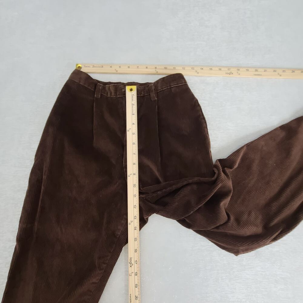 Lands End vintage ladies corduroy pants brown Size 6P 90's style dark academia - Picture 5 of 8